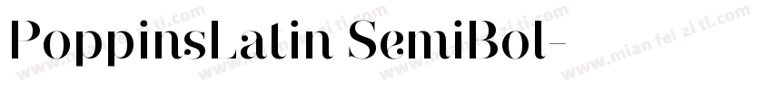 PoppinsLatin SemiBol字体转换